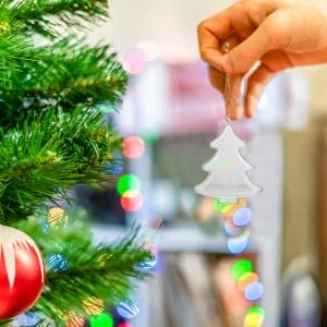 Anneome 12pcs Christmas Decoration Ball Ornament Candy Container Clear Christmas Ball Tree Shape Box - product information 5