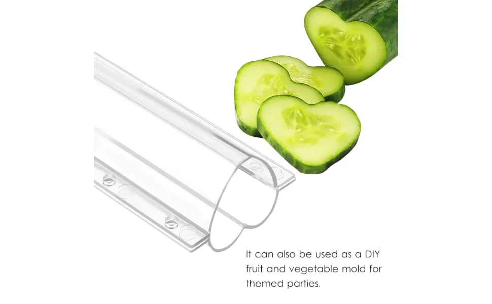 KONTONTY Cucumber Shaping Molds 4pcs Shaped Vegetables Candy Cucumber Heart Vegetable Chocolate X Accessories Vessel Shaping - product information 1