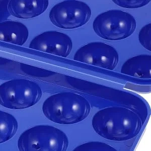 Hohopeti 2pcs Portable Egg Carton Plastic Storage Bin Stackable Egg Holder Refrigerator Organizer Travel Tray - product information 1