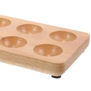 Egg Tray Refrigerator Fridge Wooden Tray Chicken Egg Holder Egg Holder Container Egg Stand Food Eggs - product information 4
