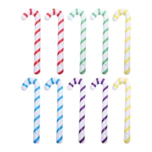 CIMAXIC 10pcs Inflatable Crutches Inflatable Candy Canes Christmas Balloon Pencil Candy Boxes Toys Joke Pvc - product information 1