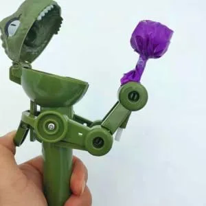 ORFOFE 2pcs Lollipop Machine Dinosaur Lollipops for Food Toy Mini Kid Toys Popular Candy Tool Toys Plastic - product information 2