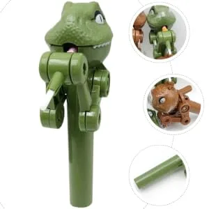 ORFOFE 2pcs Lollipop Machine Dinosaur Lollipops for Food Toy Mini Kid Toys Popular Candy Tool Toys Plastic - product information 3