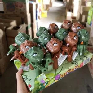 ORFOFE 2pcs Lollipop Machine Dinosaur Lollipops for Food Toy Mini Kid Toys Popular Candy Tool Toys Plastic - product information 5