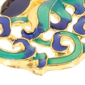 10pcs Peacock Enamel Pendant Phoenix Bird Pendant DIY Keychains Charms Traditional Pendants Ocean 3.3X2.8cm As Shown 1 - product information 1