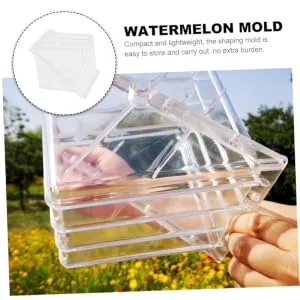 LIFKICH Watermelon Shaping Fruit Transparent Strawberry Forming Shaping Mould Vegetable Growth Mold Tool Square Watermelon 15x15cm Transparent - product information 6