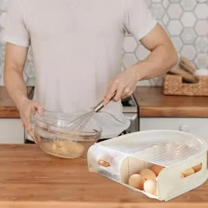 BUGUUYO Egg Carton Plastic Serving Tray Plastic Tray Egg Container for Convenient Egg Case Egg Tray Filling As Shown 31X30X9.5cm - product information 3