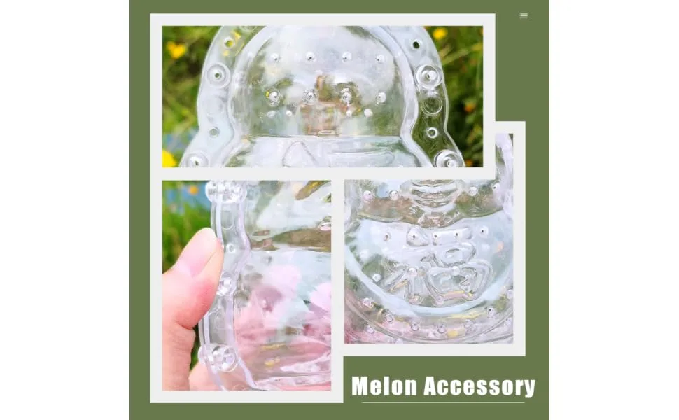 Anneome 2pcs Vegetable Shaping Mold Fruit Cucumber Shaping Molds Adorable Melon Mold Watermelon Pumpkin - product information 7