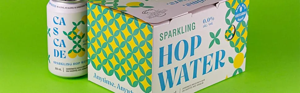 Cascade Sparkling Hop Water 6x355mL - cascade hopwater box