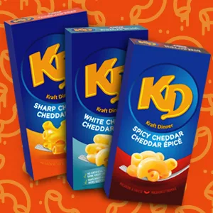 Kraft Dinner Simply 100% Whole Wheat Original Macaroni & Cheese 200g - KD, Kraft Dinner mac and cheese, spicy mac and cheese, flavoured mac and cheese, macaroni