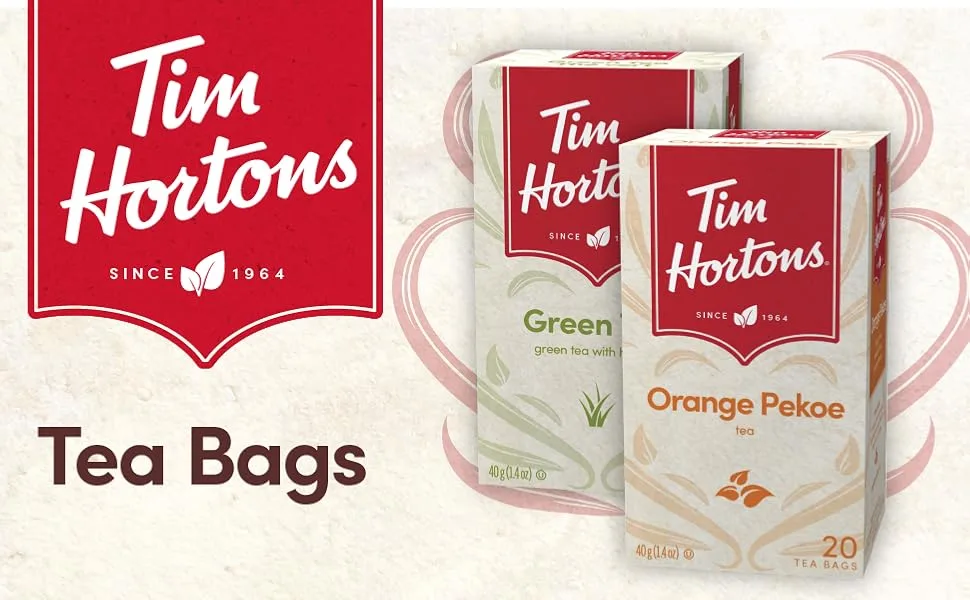 Tim Hortons Hot Chocolate Beverage Mix Original 500g Can & Apple Cinnamon Tea Bags Herbal Tea Decaffeinated 20 Count - product information 4