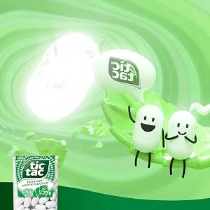 Tic Tac Mints Orange Mint Candy 98 grams 4 Count Bottle Packs Ideal Stocking Stuffer - Tic Tac Freshmint