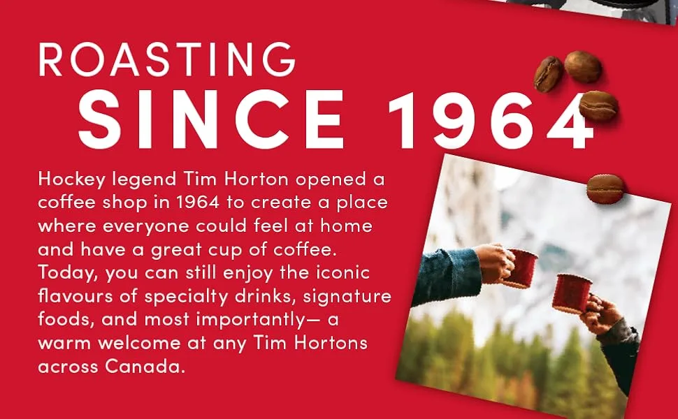 Tim Hortons Decaf Fine Grind Coffee Medium Roast 640g Can & Decaf Coffee Fine Grind Bag Medium Roast 300g - product information 4