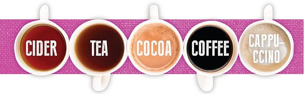 Two Rivers Coffee Hot Chocolate and Coffee Pods Assorted Variety Pack Compatible with Keurig K Cup Brewers Chocoholic 40 Count - K Cup Cider Tea Cocoa Coffee Cappuccino