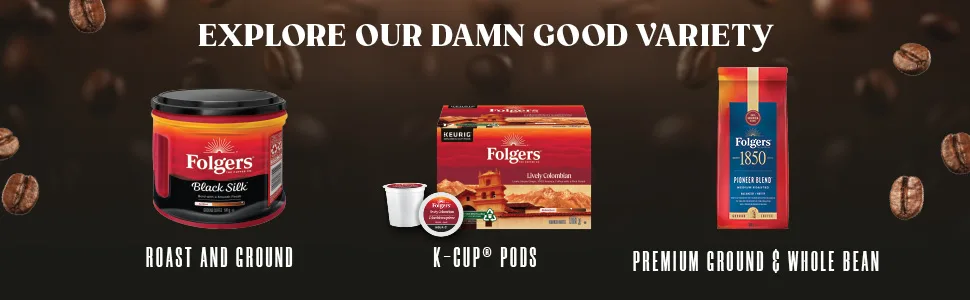 Folgers Classic Roast Medium Roast Ground Coffee 272g Pack of 6 Classic Roast 272 g (Pack of 6) - Explore our good variety