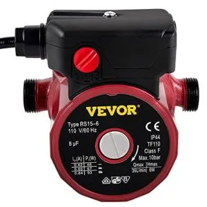 VEVOR RS15-6 Hot Water Recirculating Pump (110V) + Valterra Brass 1/2" Check Valve Pump + 1/2" Check Valve - product information 1