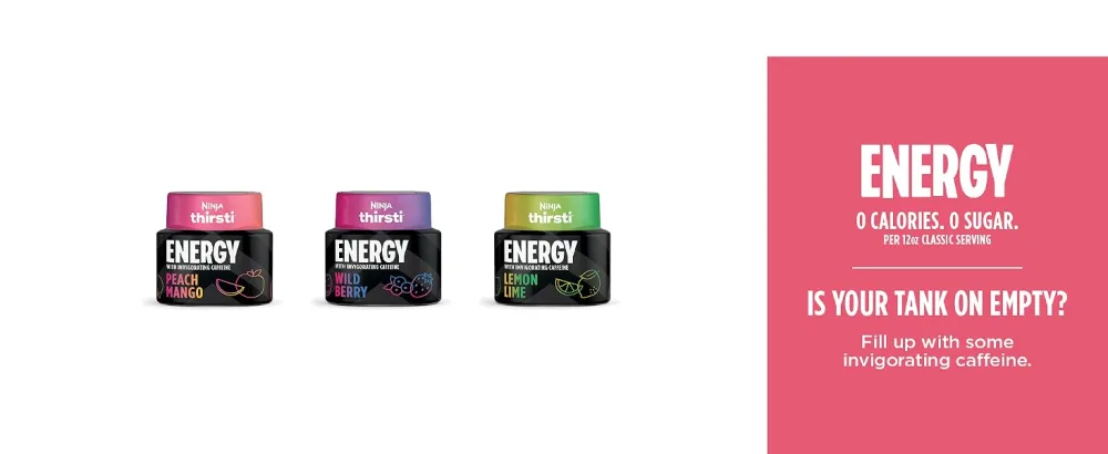 Ninja Thirsti Sparkling & Still Drink System - Energy
