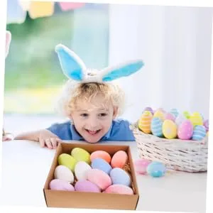 DEARMAMY 12pcs Easter Eggs Easter Hanging Door Ornament Easter Party Favor Egg Ornament Egg Shape Accessories - product information 26