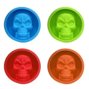KICHOUSE Orange Baking Cake Pattern Food Skull Mini Grade Molds DIY Candy Silicone Jelly - product information 3