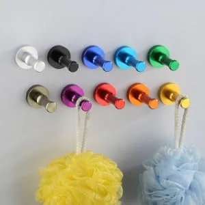 VILLFUL Black Coat Hooks Wall Mounted Hooks Bathroom Hand Towel Holder Clothes Hook Backpack Accessories medium Blue - product information 4