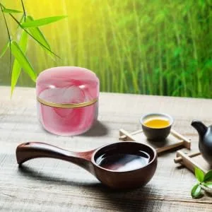 COLLBATH Loose Powder Storage Box Mini Powder Puff Tea Organizer for Tea Bags Coin Box Man Pink Tinplate Face - product information 3