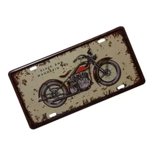 Levemolo Home Decor Vintage Decor Emblems Retro Decor Metal Vintage Signs Decorate Man Household Iron Mark - product information 4
