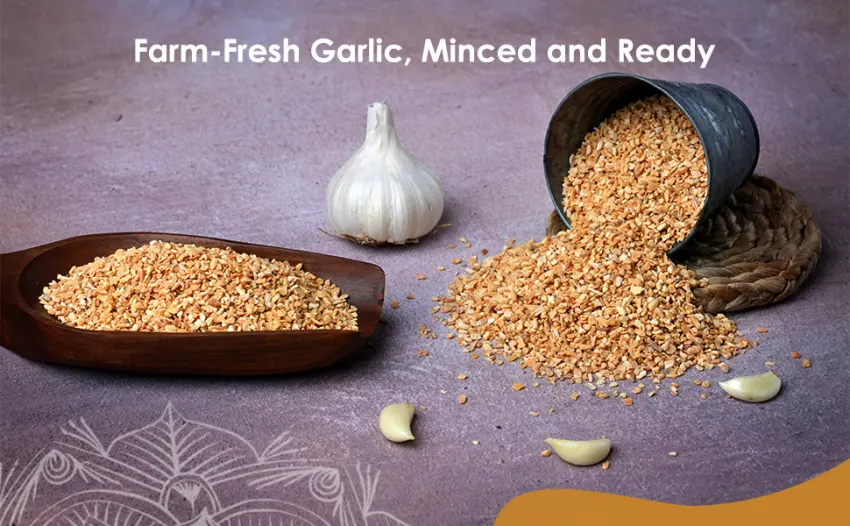 James Spices Inc. Garlic Minced - 190g - Dehydrated Garlic Garlic Minced -190g - Garlic Minced