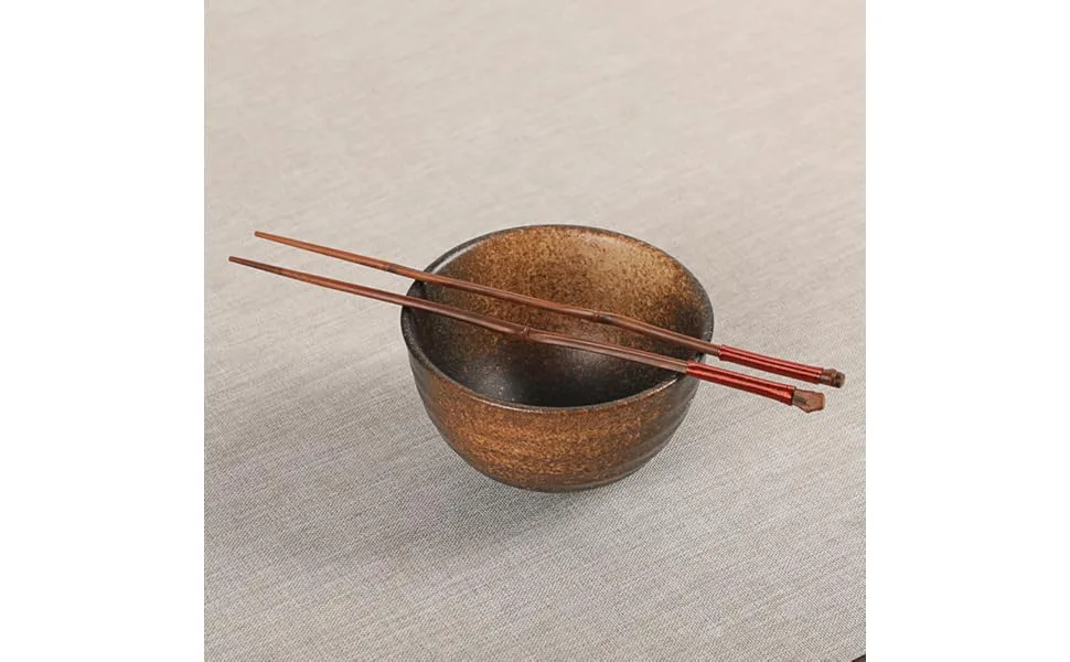 FUNOMOCYA 1 Pair Creative Bamboo Home Restaurant Head Chopsticks Kitchen Wire Pointed for Copper - product information 4