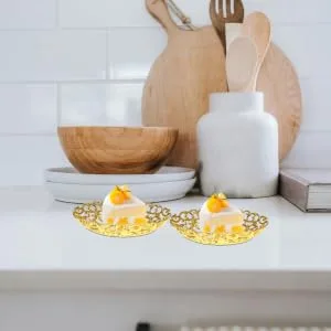 SHOWERORO Snacks Storage Tray Fruit Tray Dessert Serving Tray Candy Stand Serving Dish Snack Bowl - product information 1