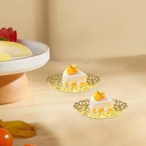 SHOWERORO Snacks Storage Tray Fruit Tray Dessert Serving Tray Candy Stand Serving Dish Snack Bowl - product information 2