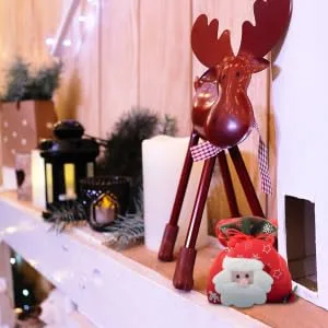 Anneome 1pc Christmas Bag Candy Chocolate Xmas Candy Pouch Practical Wrapping Bags 3d Cute Biscuit Bag - product information 4