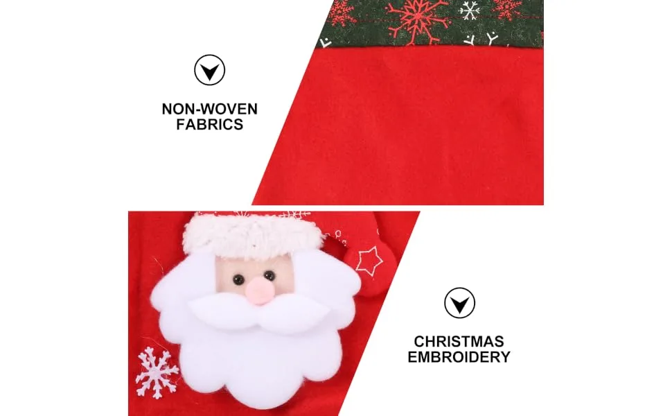 Anneome 1pc Christmas Bag Candy Chocolate Xmas Candy Pouch Practical Wrapping Bags 3d Cute Biscuit Bag - product information 6