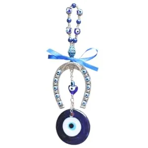 ORFOFE 1pc Blue Eyes Pendant Car Christmas Decorations Car Key Ring Turkish Evil Eye Pendant Household - product information 4