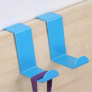 BRIGHTFUFU 4 Pcs Towel Rack Stainless Steel Hook Key Hanger Clothing Hanger Coat Hanger Pack Dual Purpose 4pcs Blue - product information 6