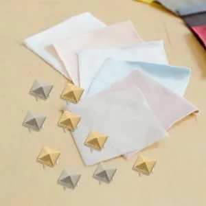 VILLFUL 80pcs Claws Studs for Clothing Small Pyramid Studs Multi-Function Clothing Studs Earrings Vintage - product information 2