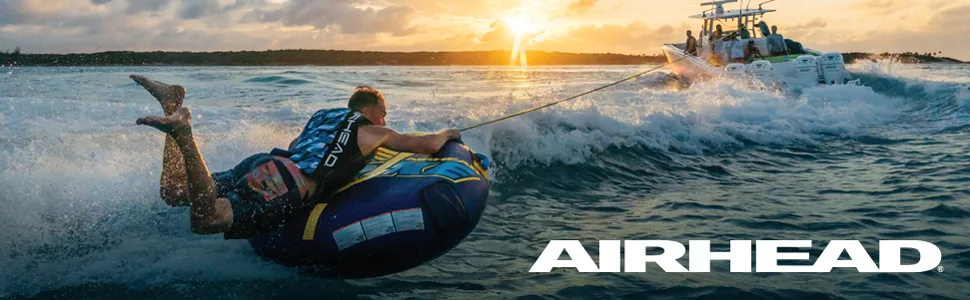 Airhead Blast Towable Tube for Boating with 1-4 Rider Options 1 Rider - AHM1-2