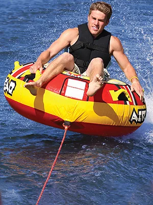 Airhead Blast Towable Tube for Boating with 1-4 Rider Options 1 Rider - Mach 1