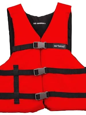 Airhead Adult General Purpose Life Vest | Multiple Colors Available Red Adult Universal - product information 2