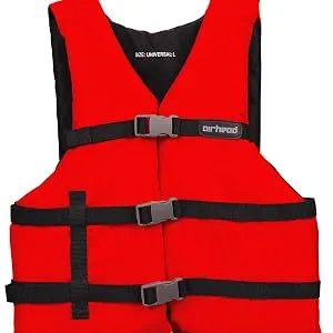 Airhead Adult General Purpose Life Vest | Multiple Colors Available Red Adult Universal - product information 6
