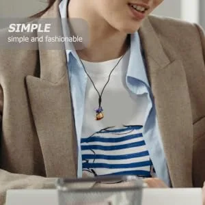 COLLBATH Net Pocket Crystal Necklace Necklaces Crystal Pendant Simple Jewelry Miss Crystal Stone Collar - product information 2