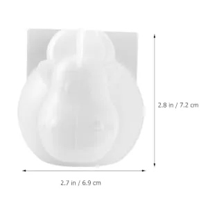 Anneome Resin Molds Cow Silicone Mold Cow Keychain Clear Epoxy Candy Molds Cow Shaped Cattle Shaped Mould Pendant Soap White 6.9X7.2CM - product information 5