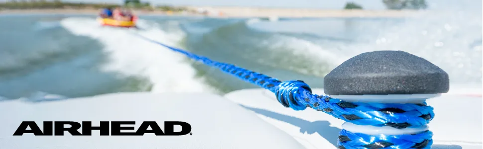 Airhead 2 Section Tow Rope for 1-4 Rider Towable Tubes, Multiple - Airhead