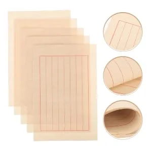 VILLFUL 50 Sheets Rice Paper Calligraphy Art Supplies Chinese Drawing Paper Handwriting Paper Stationery - product information 3
