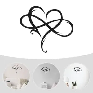 ORFOFE 1pc Iron Pendant Heart Decor Fall Decor Heart Shaped Sign Hanging Ornament Wall Hanging Black 38x33cm - product information 4