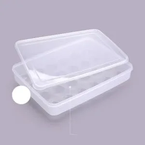 COLLBATH Covered Egg Holder 24 Egg Holder for Refrigerator Egg Stand Egg Tray Egg Plate Superimposed Egg Carton re-usable - product information 4