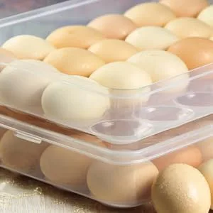 COLLBATH Covered Egg Holder 24 Egg Holder for Refrigerator Egg Stand Egg Tray Egg Plate Superimposed Egg Carton re-usable - product information 6