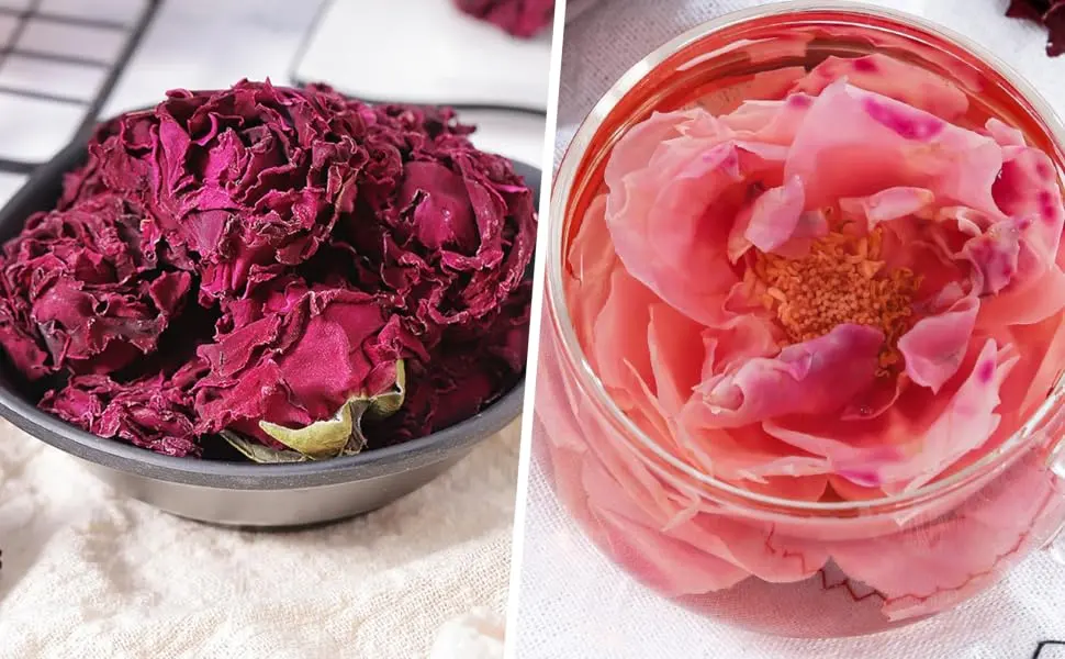 Ink red rose 25g/can 0.88oz/can loose tea rose tea  - product information 3