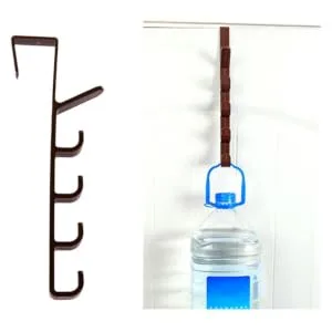KICHOUSE 3pcs Hat Wall Hanger Hat Hanging Hooks Over The Door Hanger Coat Hanger Aisle Five Sections - product information 2