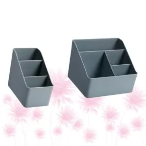 Anneome 2pcs Box Cosmetics Holder Jewelry Container Storage Box Desktop Toiletries Student - product information 1