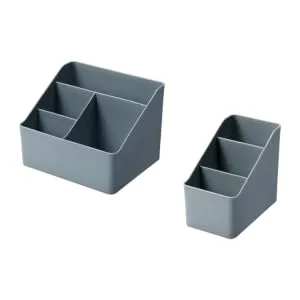 Anneome 2pcs Box Cosmetics Holder Jewelry Container Storage Box Desktop Toiletries Student - product information 2